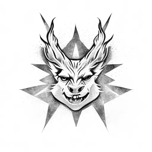 Harry Potter themed patronus tattoo design idea