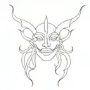 jester throat tattoo tattoo design idea