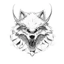 male anthropomorphic werewolf raping human female  tattoo design idea