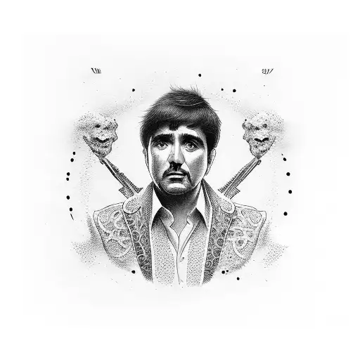 tony montana tattoo design idea