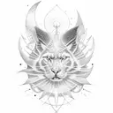 Soleil couchant tattoo design idea