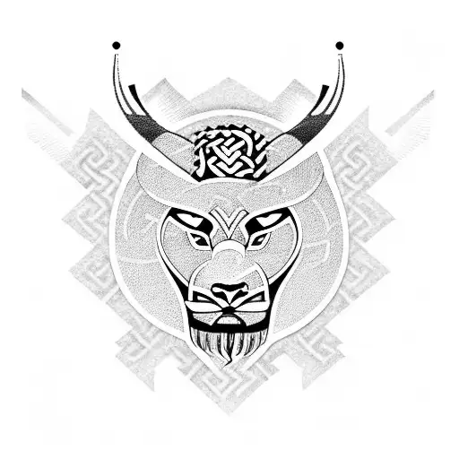 Viking motifs, Boer Afrikaans symbolism, and the strength of a panther as a totem animal. tattoo design idea