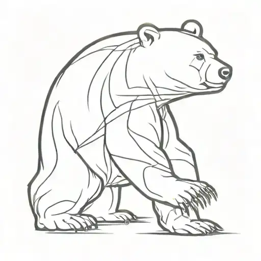 endure bear withstand tattoo design idea