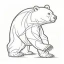 endure bear withstand tattoo design idea