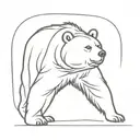 endure bear withstand tattoo design idea