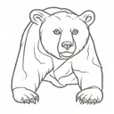 endure bear withstand tattoo design idea