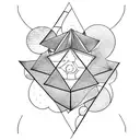 Triangle tattoo design idea