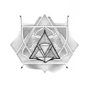 Triangle tattoo design idea