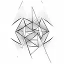 Triangle tattoo design idea