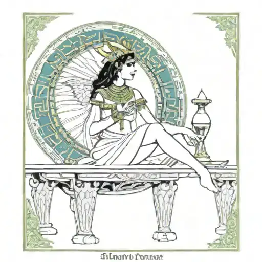 high priestess tarot, Artemis goddesse greek,Jacinta-rose,sphinx,alien,queen,eygpt,ancient, tattoo design idea