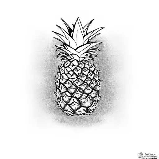 Pineapple tattoo design idea