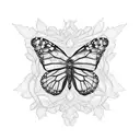  Monarch butterfly  tattoo design idea