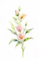 flower with still i rise as the stem tattoo design idea