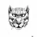 torpedo with panther tattoo design idea