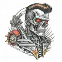 Terminator tattoo design idea