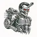 Terminator tattoo design idea