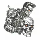 Terminator tattoo design idea