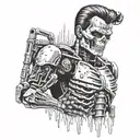 Terminator tattoo design idea