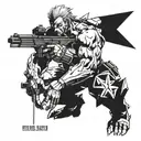 Boss from Metal Gear Solid 3  tattoo design idea