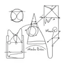 I would like suggestions for minimalist tattoos with the names of my daughters Malu and Bia tattoo design idea