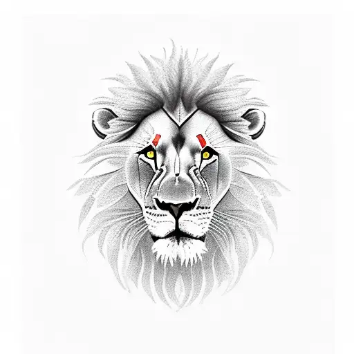 lion in Punjab tattoo design idea
