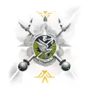 special forces with nucular bomb behind tattoo design idea
