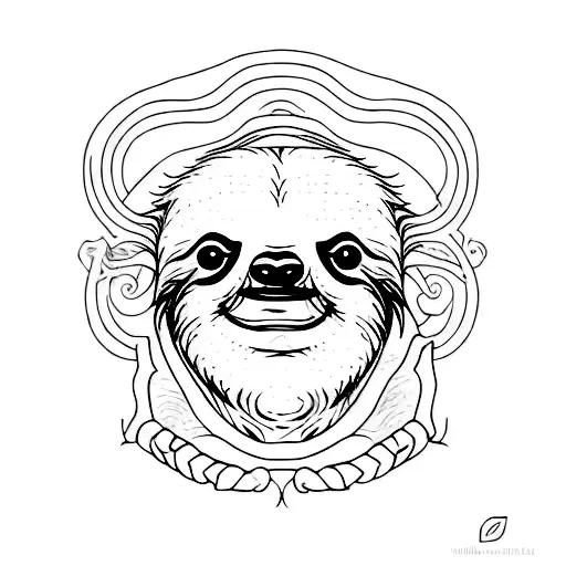 7 deadly sin of sloth tattoo design idea