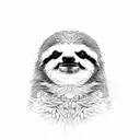 7 deadly sin of sloth tattoo design idea