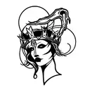 hel queen of the underworld  tattoo design idea