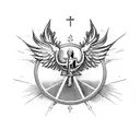 st michael tattoo design idea