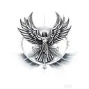 st michael tattoo design idea