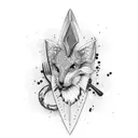 chef knife  tattoo design idea