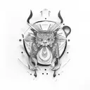 chef knife  tattoo design idea