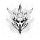 chef knife, htown inspired tattoo design idea