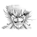 Luffy Gear 5 tattoo design idea