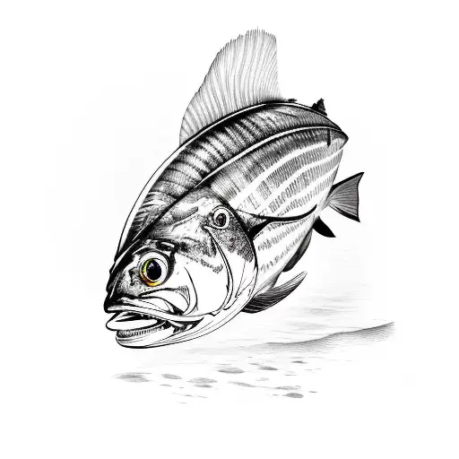 mackerel tattoo design idea