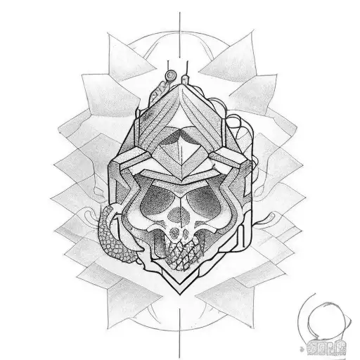 Tatoo that reflects the battle between ADHD brain and calm soul tattoo design idea