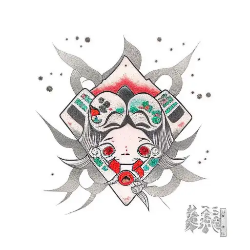 adhd dad versus innocence of child tattoo design idea