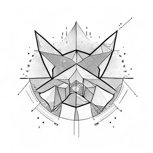 abstract concept of adhd tattoo design idea