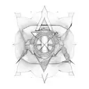 abstract concept of adhd tattoo design idea