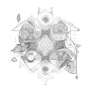 abstract concept of adhd tattoo design idea