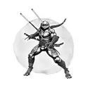 Ninja turtle  tattoo design idea