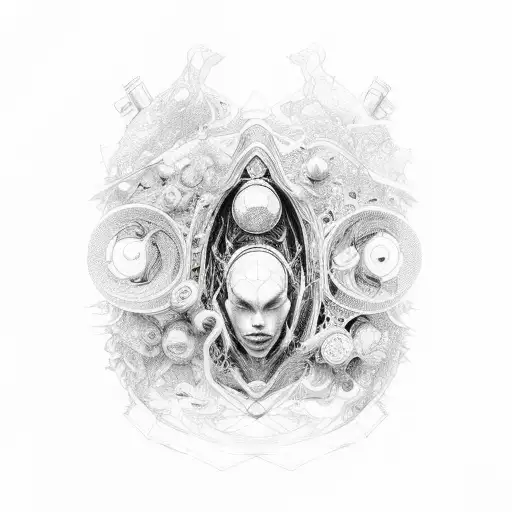 in utero tattoo design idea