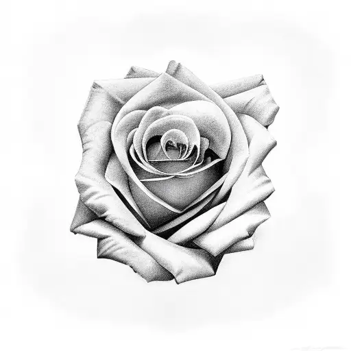 rose with the name Rebecca  tattoo design idea