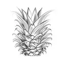 Pineapple tattoo design idea