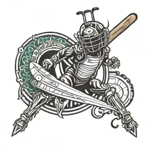 cricket betting tattoo design idea