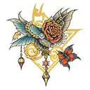 high risk more money tattoo design idea