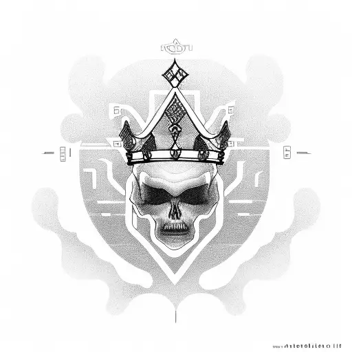 heartbeat with a Collins in the middle and a crown above the name tattoo design idea