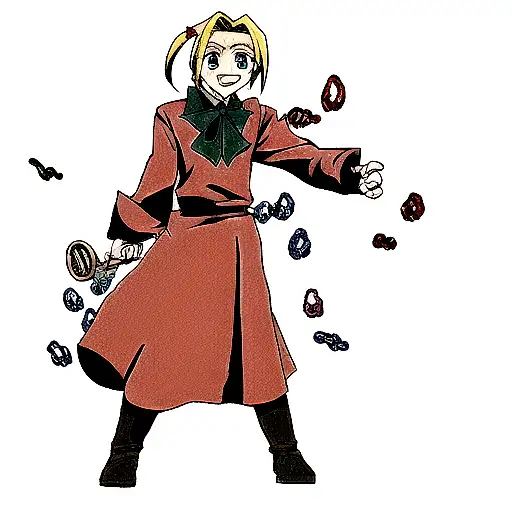 Edward elric doing alchemy tattoo design idea