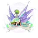 Ankylosaurus WITH FAIRY WINGS tattoo design idea